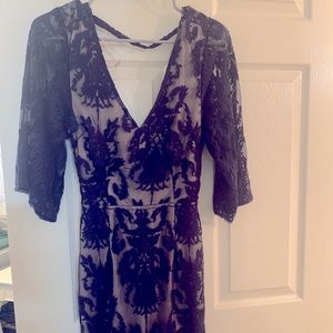 Navy blue lace dress